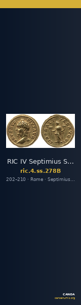 RIC IV Septimius Severus 278B — CANOA