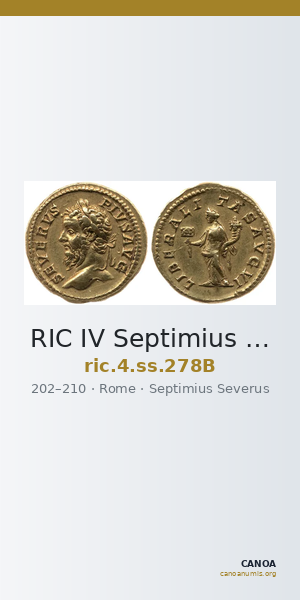 RIC IV Septimius Severus 278B — CANOA