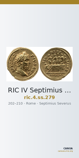 RIC IV Septimius Severus 279 — CANOA