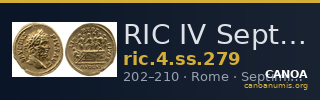 RIC IV Septimius Severus 279 — CANOA