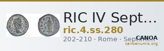 RIC IV Septimius Severus 280 — CANOA