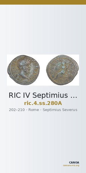 RIC IV Septimius Severus 280A — CANOA