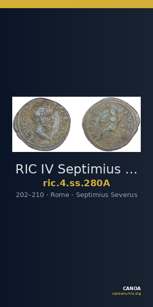 RIC IV Septimius Severus 280A — CANOA