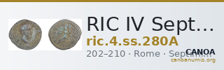 RIC IV Septimius Severus 280A — CANOA