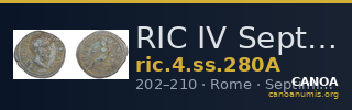 RIC IV Septimius Severus 280A — CANOA