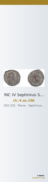 RIC IV Septimius Severus 286 — CANOA