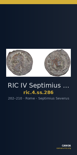 RIC IV Septimius Severus 286 — CANOA
