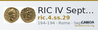 RIC IV Septimius Severus 29 — CANOA