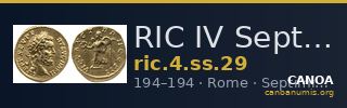 RIC IV Septimius Severus 29 — CANOA