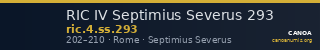 RIC IV Septimius Severus 293 — CANOA