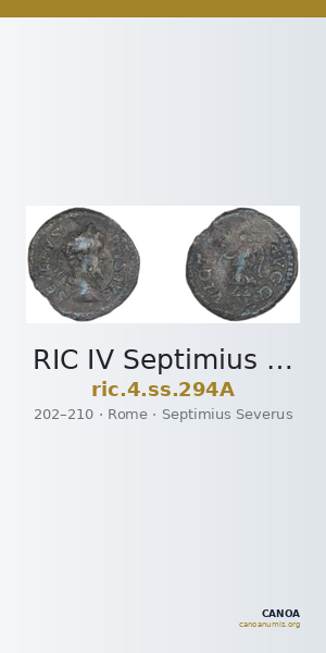 RIC IV Septimius Severus 294A — CANOA