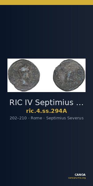 RIC IV Septimius Severus 294A — CANOA