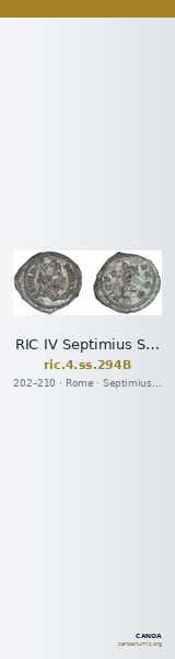 RIC IV Septimius Severus 294B — CANOA