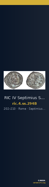 RIC IV Septimius Severus 294B — CANOA