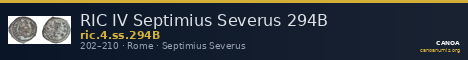RIC IV Septimius Severus 294B — CANOA