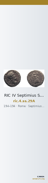 RIC IV Septimius Severus 29A — CANOA