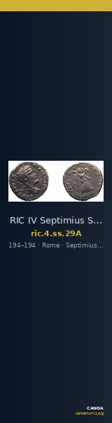 RIC IV Septimius Severus 29A — CANOA