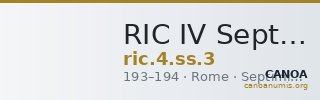 RIC IV Septimius Severus 3 — CANOA