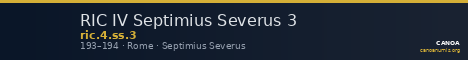 RIC IV Septimius Severus 3 — CANOA