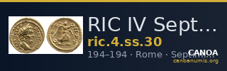RIC IV Septimius Severus 30 — CANOA
