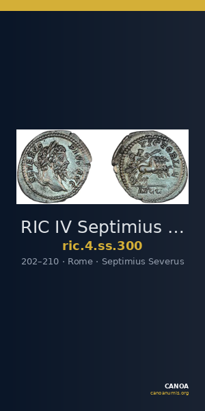 RIC IV Septimius Severus 300 — CANOA