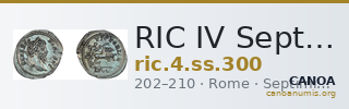 RIC IV Septimius Severus 300 — CANOA