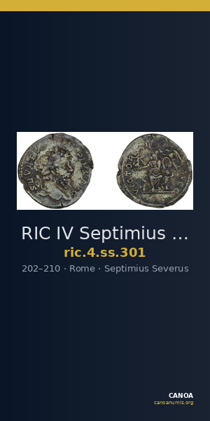 RIC IV Septimius Severus 301 — CANOA