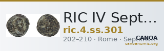 RIC IV Septimius Severus 301 — CANOA