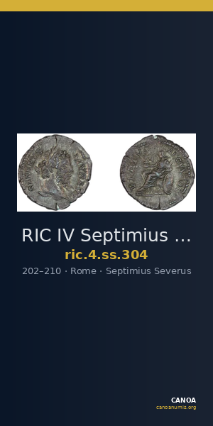RIC IV Septimius Severus 304 — CANOA