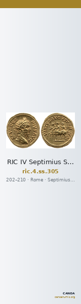 RIC IV Septimius Severus 305 — CANOA