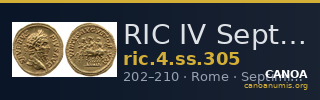 RIC IV Septimius Severus 305 — CANOA