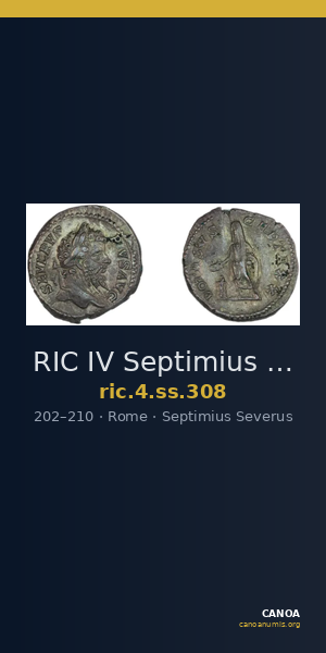 RIC IV Septimius Severus 308 — CANOA
