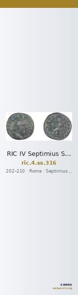 RIC IV Septimius Severus 316 — CANOA