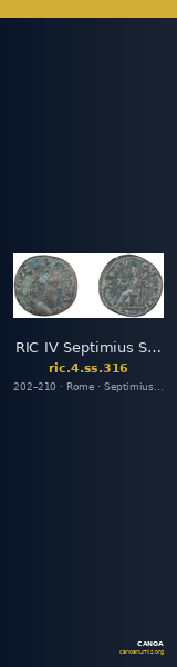 RIC IV Septimius Severus 316 — CANOA