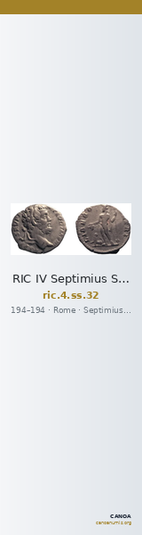RIC IV Septimius Severus 32 — CANOA
