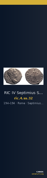 RIC IV Septimius Severus 32 — CANOA