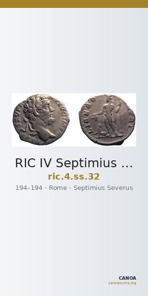 RIC IV Septimius Severus 32 — CANOA