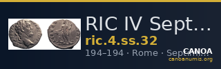 RIC IV Septimius Severus 32 — CANOA