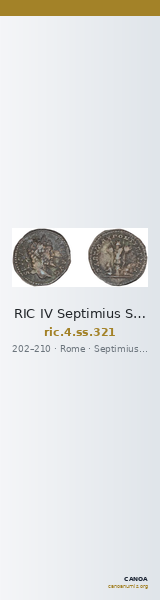 RIC IV Septimius Severus 321 — CANOA