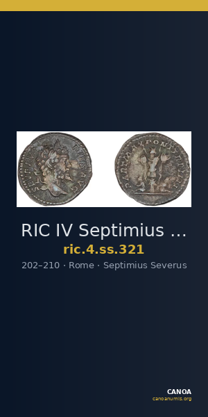 RIC IV Septimius Severus 321 — CANOA