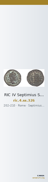 RIC IV Septimius Severus 326 — CANOA