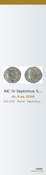RIC IV Septimius Severus 326A — CANOA