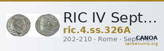 RIC IV Septimius Severus 326A — CANOA