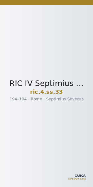 RIC IV Septimius Severus 33 — CANOA