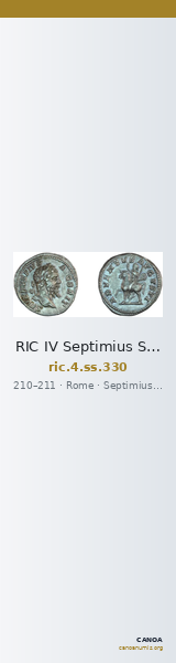 RIC IV Septimius Severus 330 — CANOA
