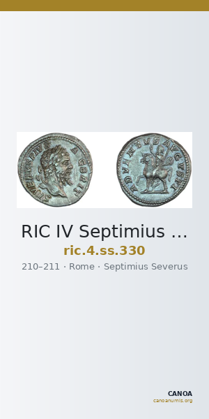 RIC IV Septimius Severus 330 — CANOA