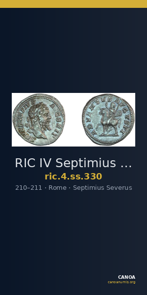 RIC IV Septimius Severus 330 — CANOA