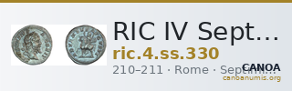 RIC IV Septimius Severus 330 — CANOA