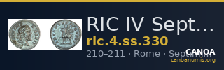 RIC IV Septimius Severus 330 — CANOA