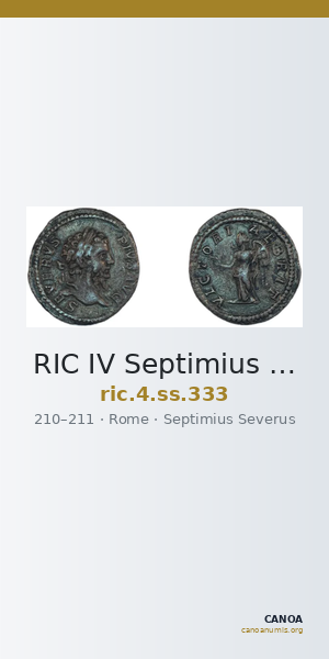 RIC IV Septimius Severus 333 — CANOA